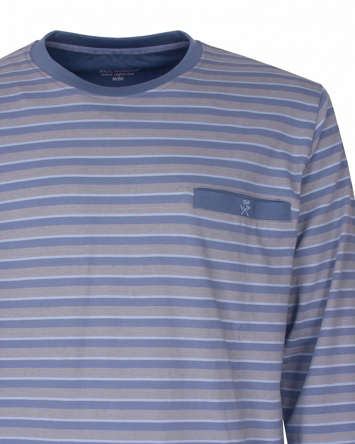 Jorn Cocks Paul Hopkins pyjama heren lange mouw - blauw/grijs