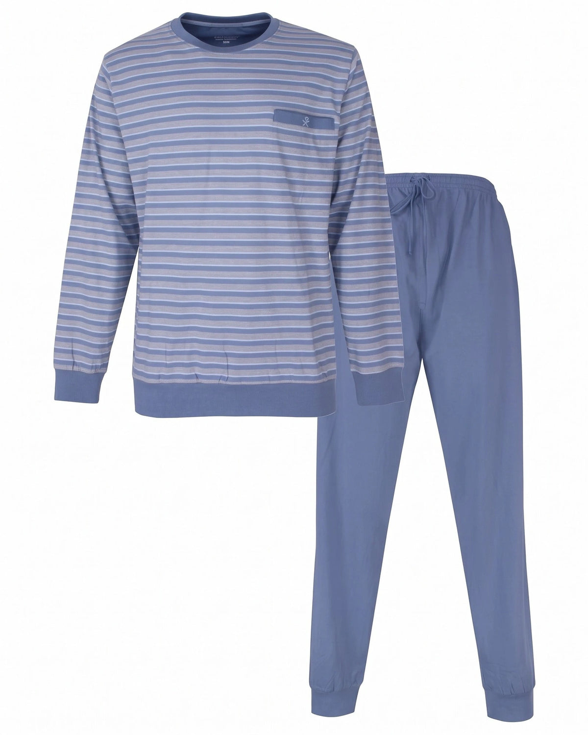 Jorn Cocks Paul Hopkins pyjama heren lange mouw - blauw/grijs