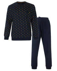 Jorn Cocks Paul Hopkins pyjama heren lange mouw - Blue inca