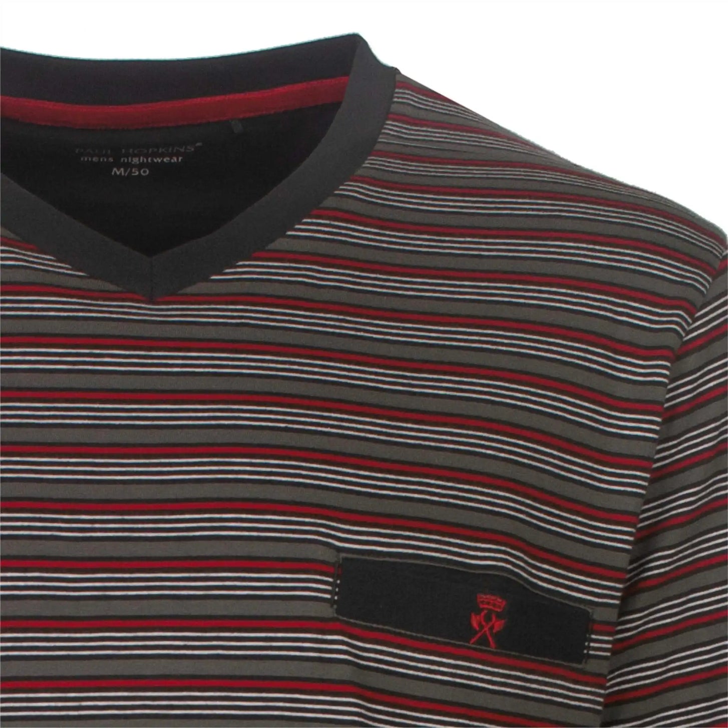 Jorn Cocks Paul Hopkins pyjama heren lange mouw - Grey Stripe