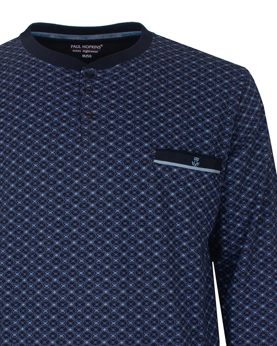 Jorn Cocks Paul Hopkins pyjama heren lange mouw - Knoopsluiting -