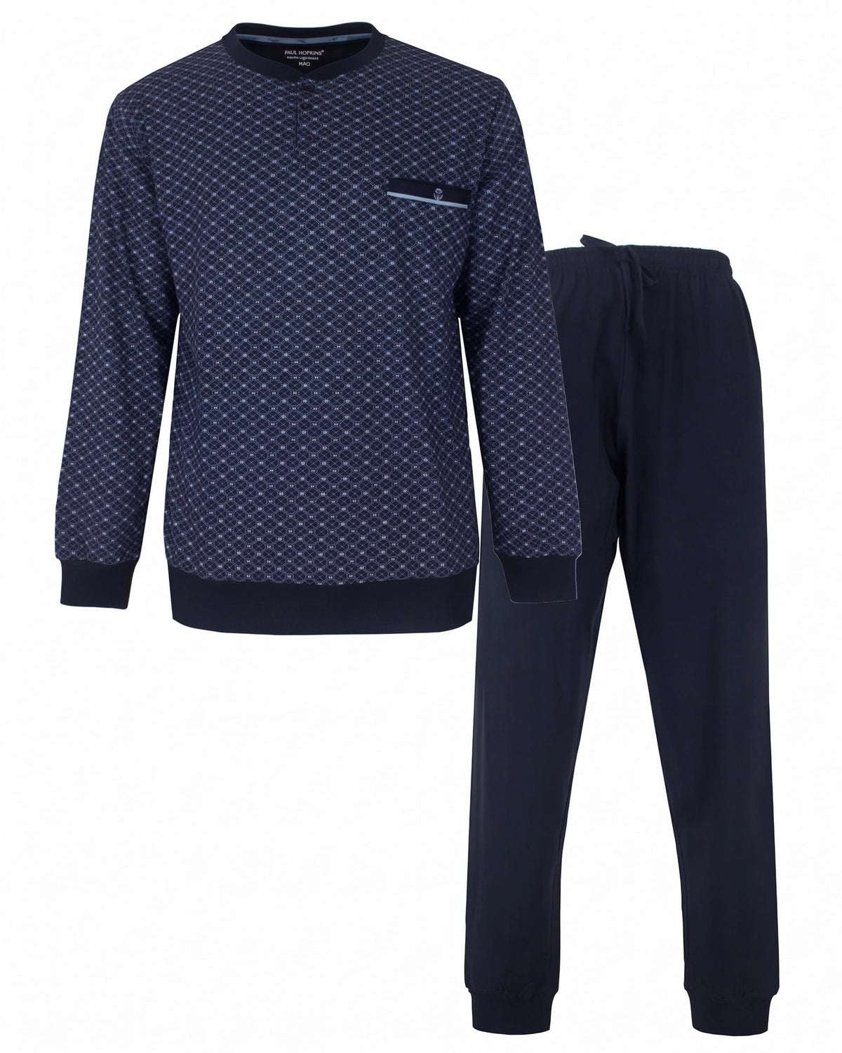 Jorn Cocks Paul Hopkins pyjama heren lange mouw - Knoopsluiting -