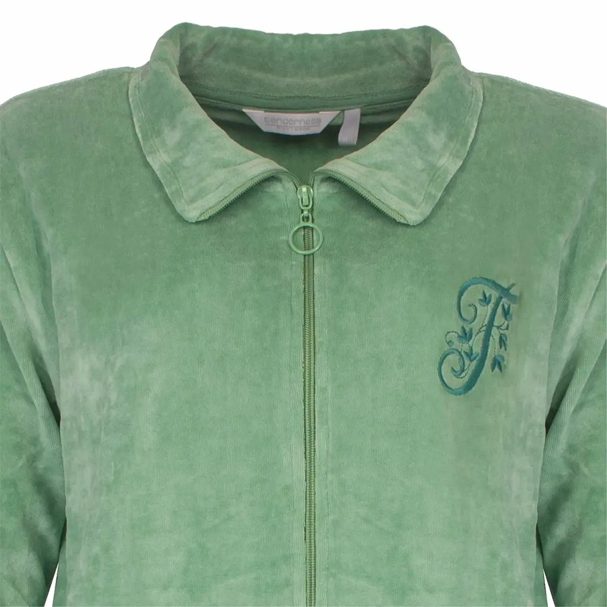 Jorn Cocks Tenderness dames huispak Velours - Chique Green