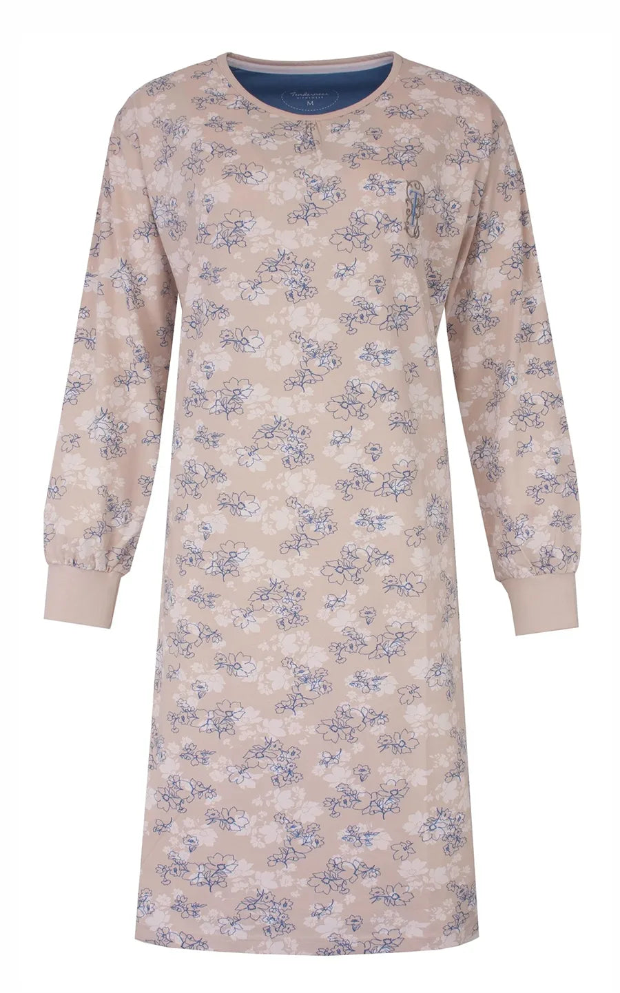 Jorn Cocks Tenderness dames nachthemd lange mouw - Earth Flower