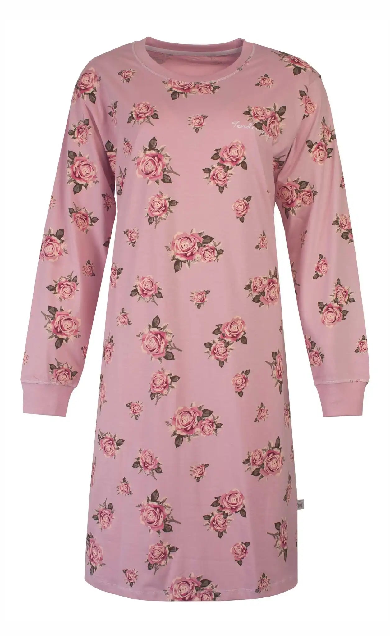 Jorn Cocks Tenderness dames nachthemd lange mouw - Pink Flower