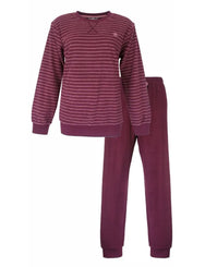 Jorn Cocks Tenderness dames pyjama Badstof - Bordeaux