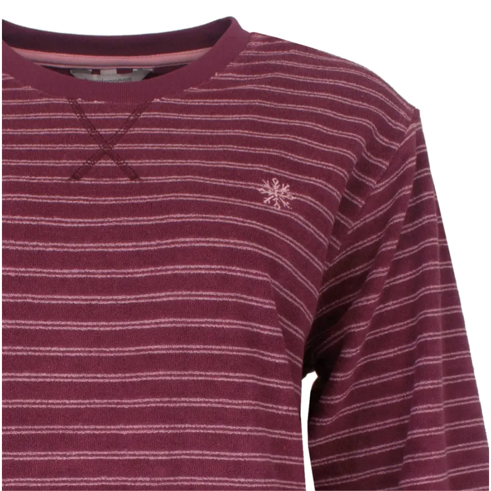 Jorn Cocks Tenderness dames pyjama Badstof - Bordeaux