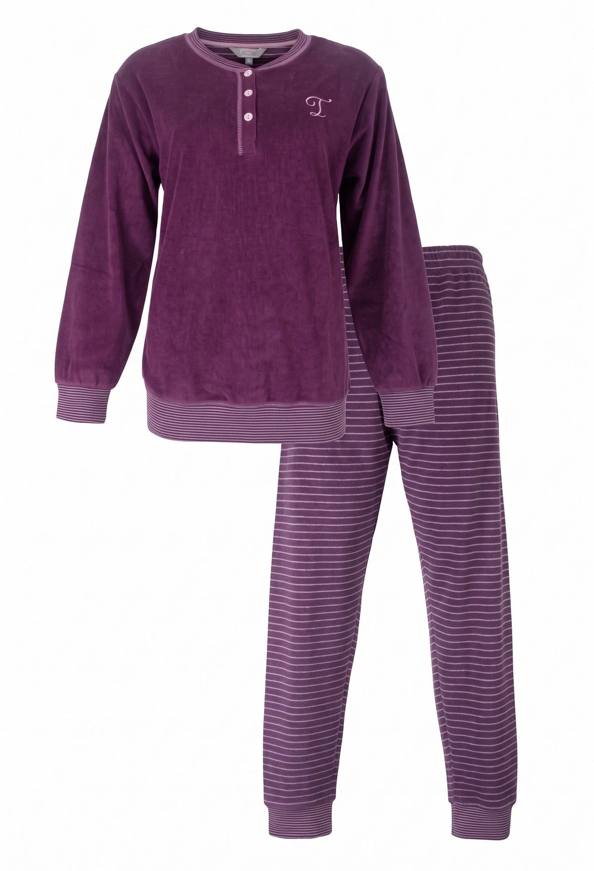 Jorn Cocks Tenderness dames pyjama Badstof - Purple