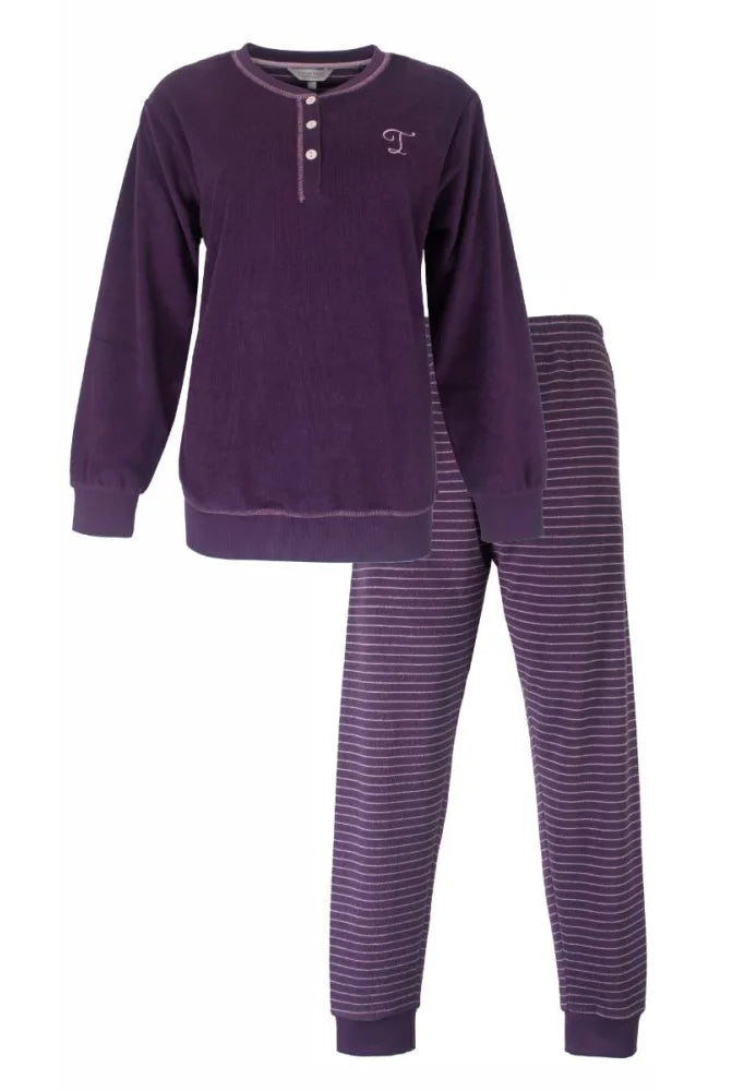 Jorn Cocks Tenderness dames pyjama Badstof - Purple