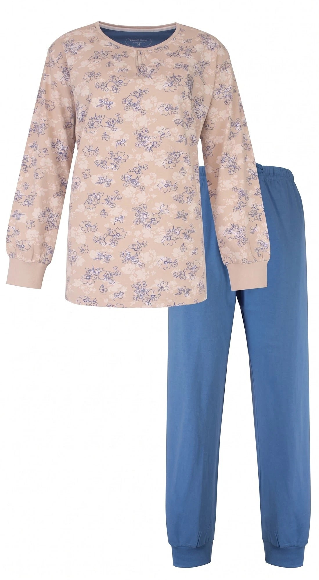 Jorn Cocks Tenderness dames pyjama Tricot lange mouw - Beige