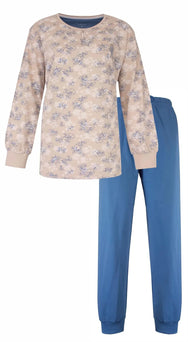 Jorn Cocks Tenderness dames pyjama Tricot lange mouw - Beige