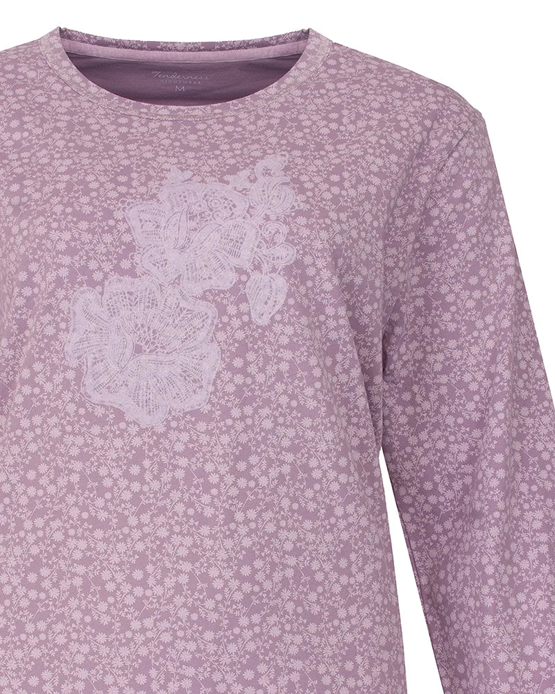 Jorn Cocks Tenderness dames pyjama Tricot lange mouw - Lila