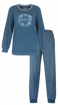 Jorn Cocks Tenderness dames pyjama Tricot lange mouw - Winter Flower
