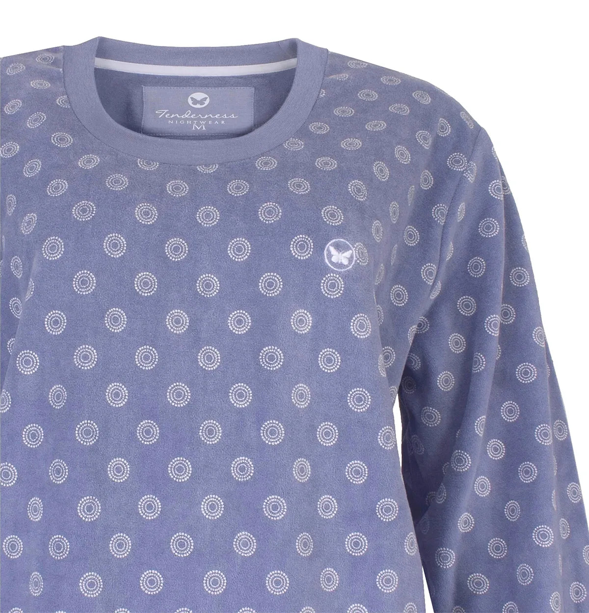 Jorn Cocks Tenderness dames pyjama Velours - Lila Circle