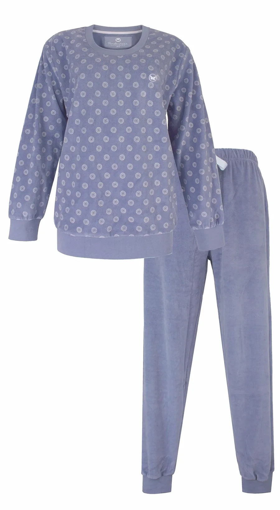 Jorn Cocks Tenderness dames pyjama Velours - Lila Circle