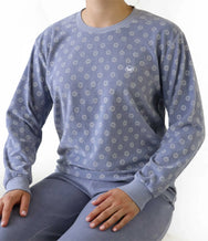 Jorn Cocks Tenderness dames pyjama Velours - Lila Circle