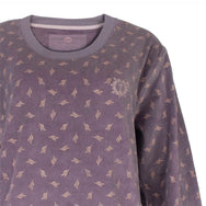 Jorn Cocks Tenderness dames pyjama Velours - Lila Flower