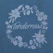 Jorn Cocks Tenderness tricot dames nachthemd lange mouw - Blue Flower