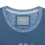 Jorn Cocks Tenderness tricot dames nachthemd lange mouw - Blue Flower