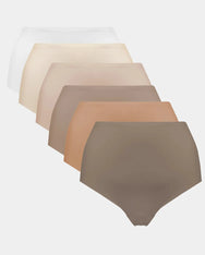 Magic Magic 6-pak Naadloos dames taille slip - Skintones