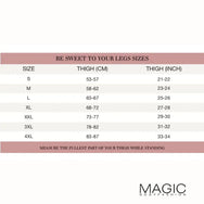Magic Magic bandalettes kant I Anti schuur Bovenbeen banden