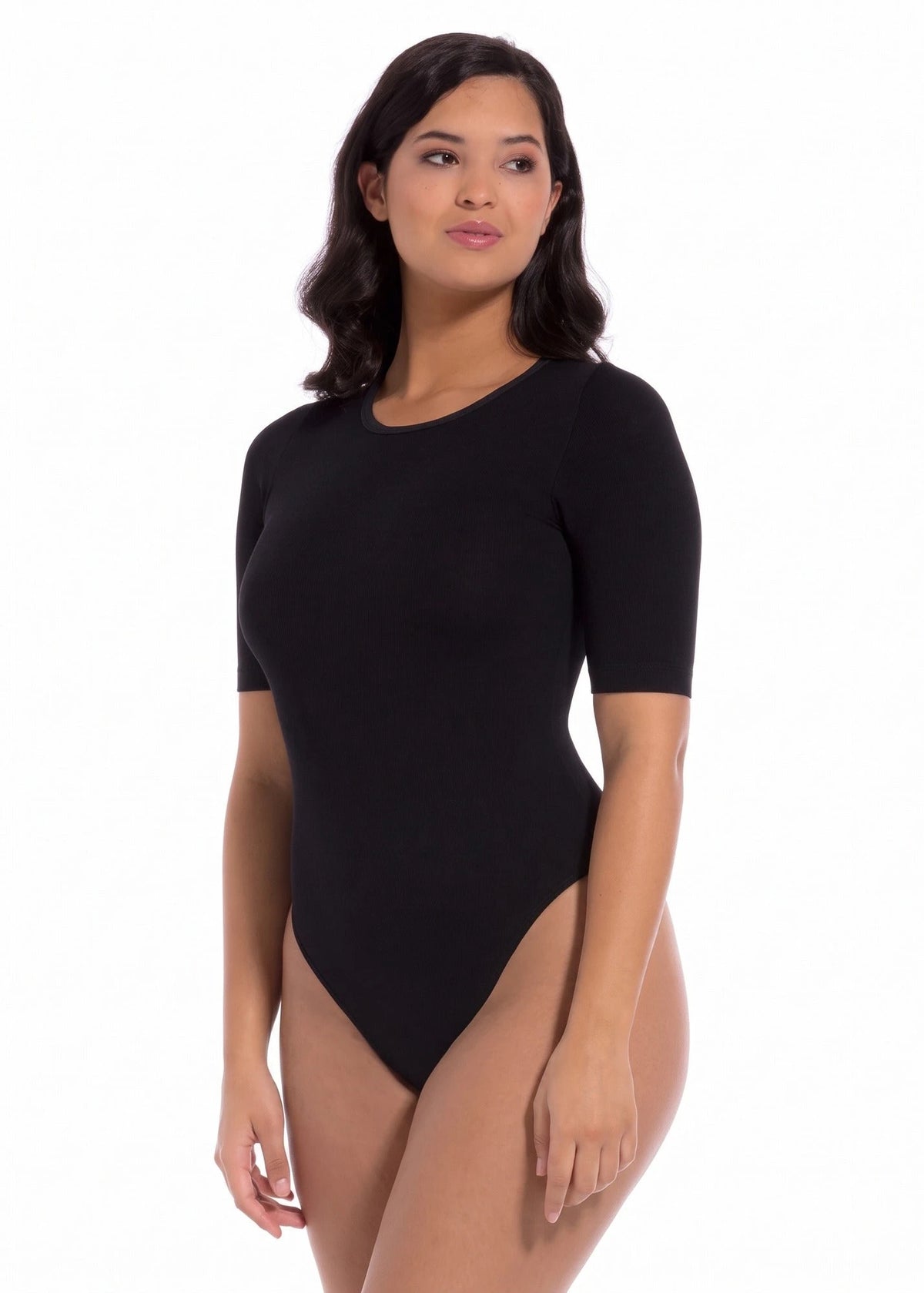 Magic Magic zwarte stringbody korte mouw - Everybody shortsleeve