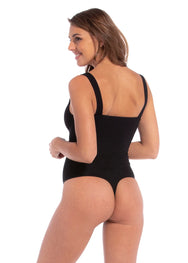 Magic Magic zwarte stringbody mouwloos - Everybody V-neck