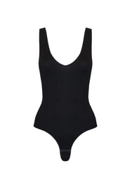 Magic Magic zwarte stringbody mouwloos - Everybody V-neck