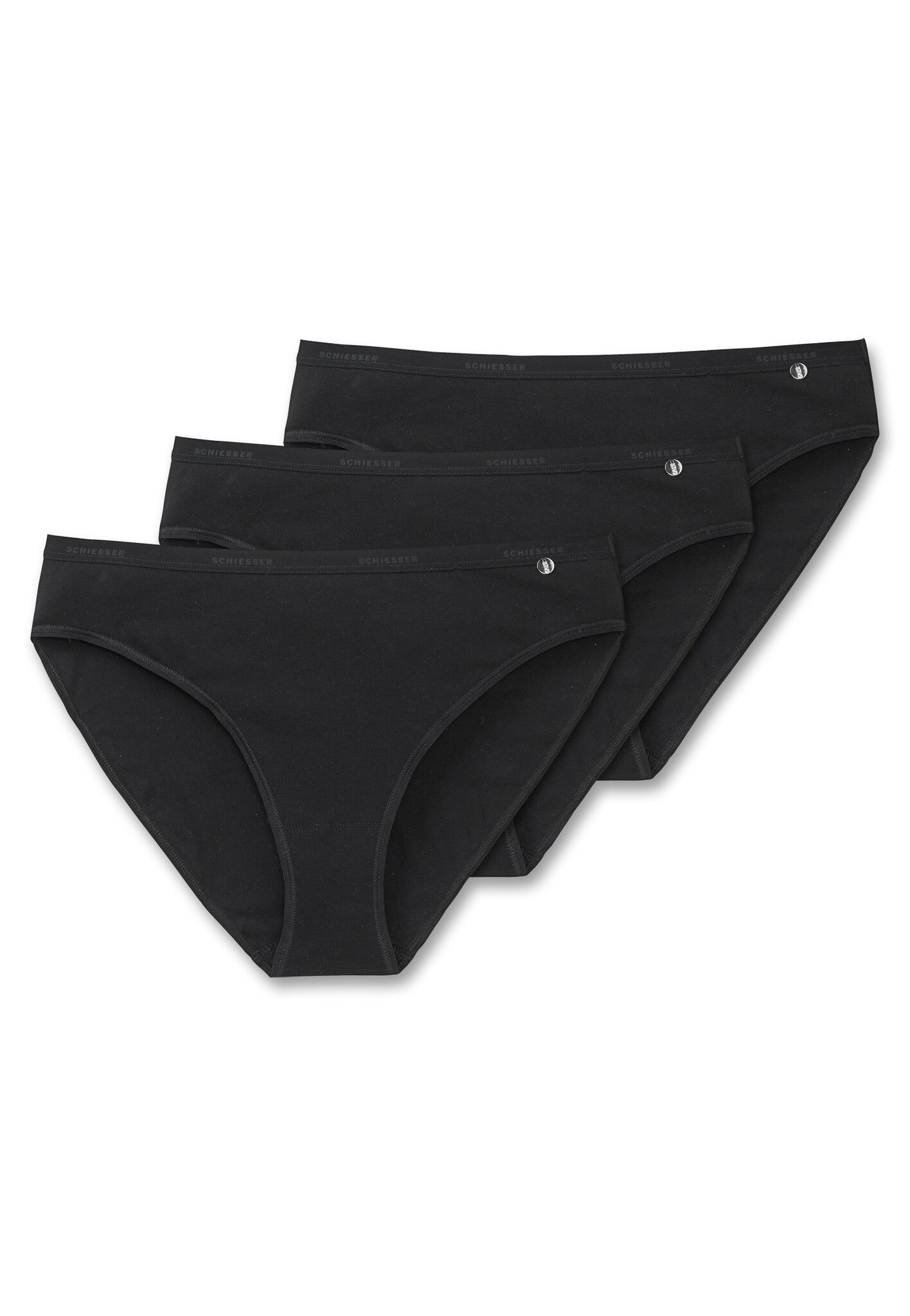 Magic Schiesser 3-Pack Tai dames slip - Zwart