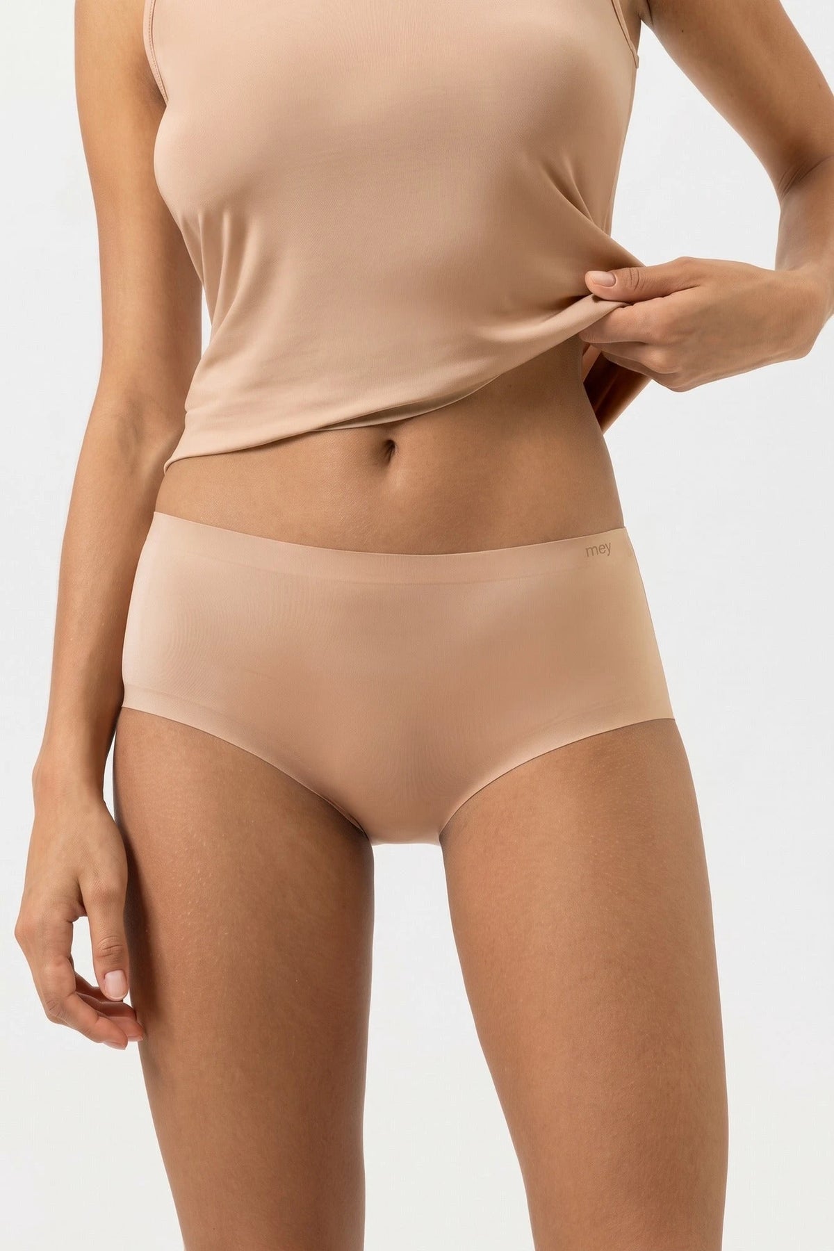 Huidkleur | voor | Vooraanzicht, huidkleur – Mey Naadloze dames hipster - Illusion