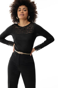 Mey Mey Wollen Thermoshirt dames lange mouw - Kant - Wool Love