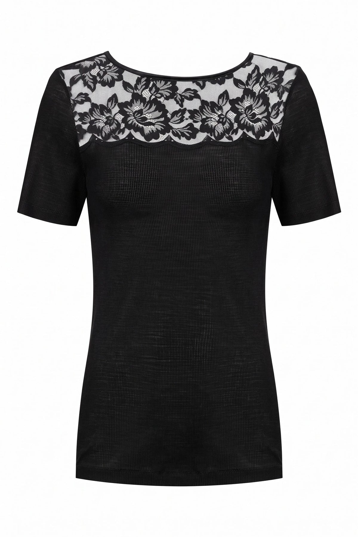 Mey Mey Wollen Thermoshirt korte mouw dames - Kant - Wool Love