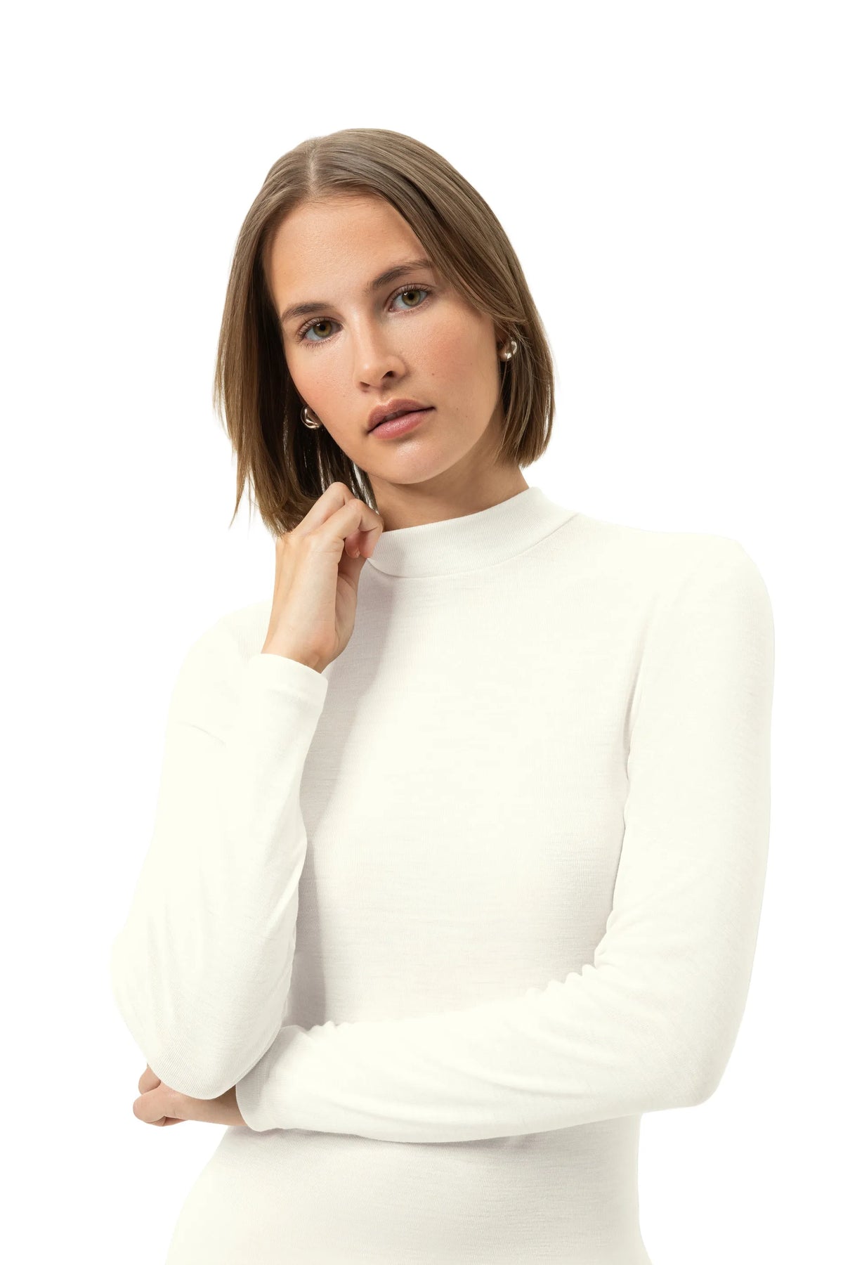 Mey dames merino wollen shirt lange mouw - ondershirt