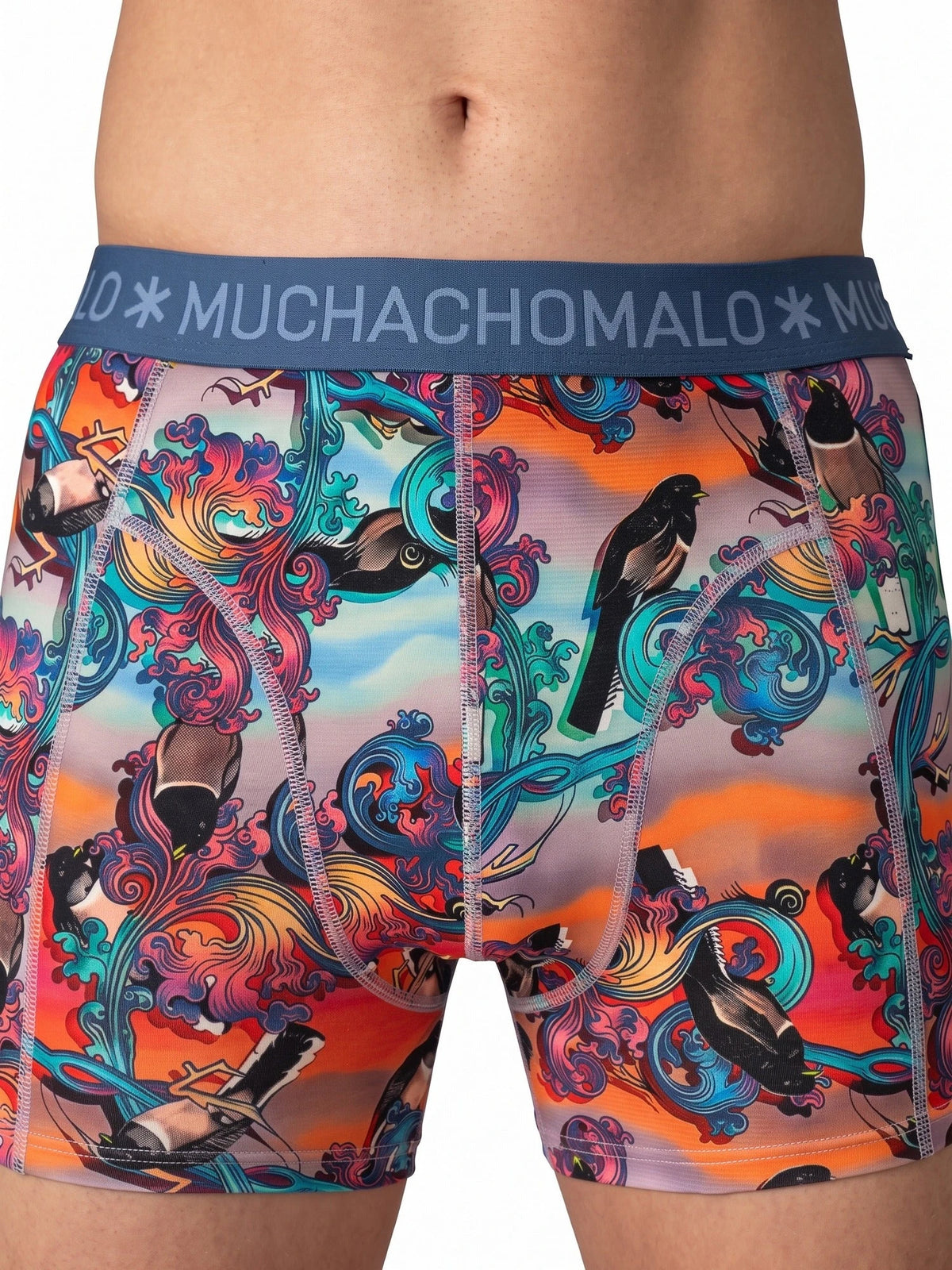 Alle | voor | Vooraanzicht op model, print – Muchachomalo 10-Pack Heren Boxershorts - Remix