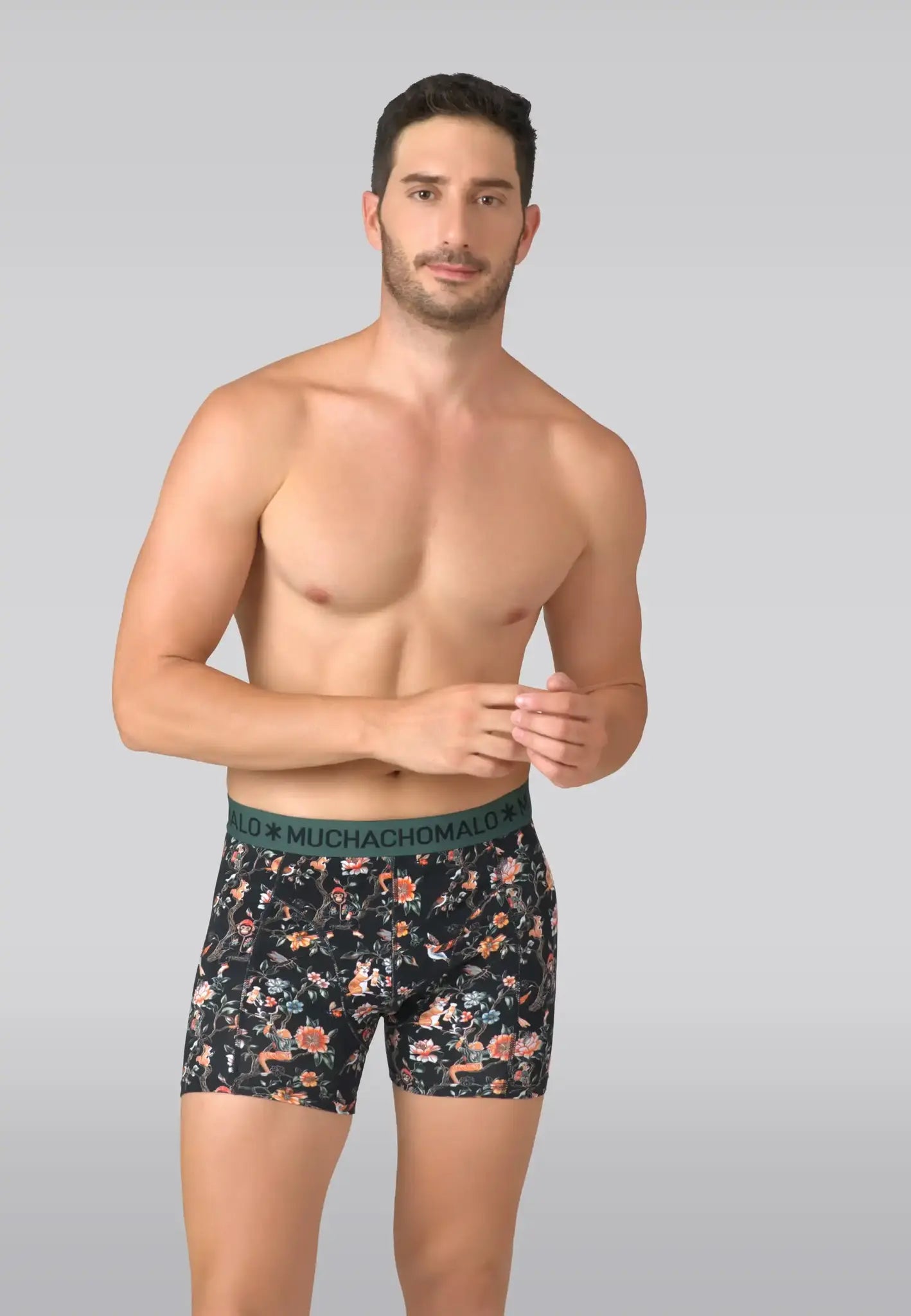 Muchachomalo Muchachomalo 3-Pack Heren Boxershort - Pirate Parrot