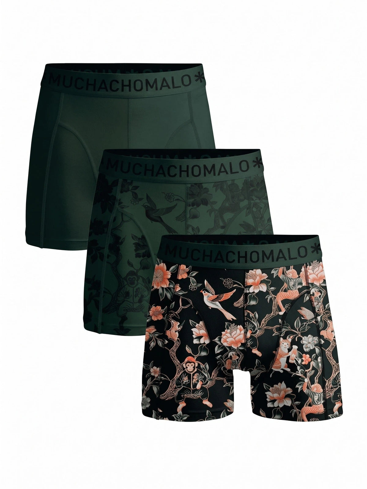 Muchachomalo Muchachomalo 3-Pack Heren Boxershort - Tree friends
