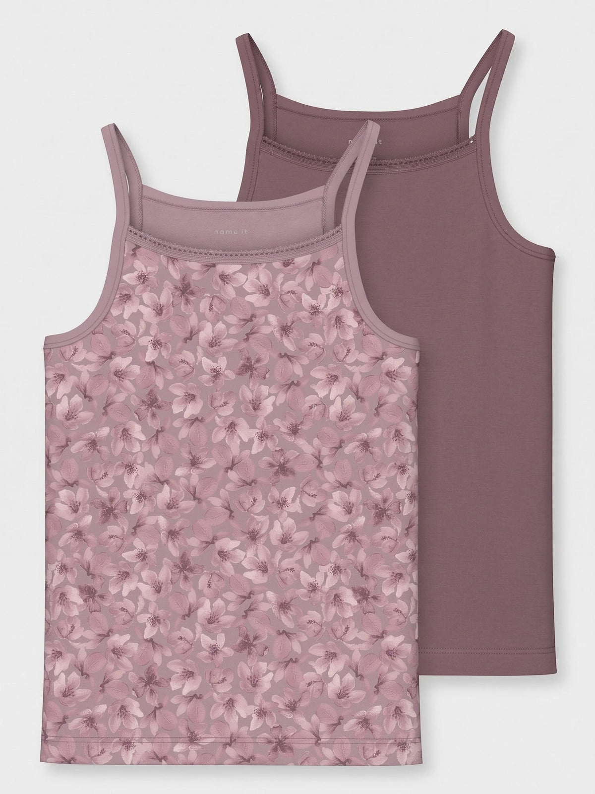 Name-It Name it 2-pak meisjes hemdjes - Mauve Flower