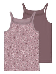 Name-It Name it 2-pak meisjes hemdjes - Mauve Flower
