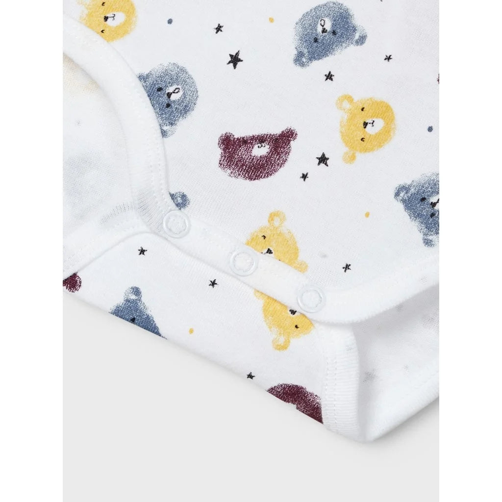 Name-It Name it 3-pack Rompertjes - Blue Bear