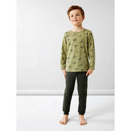 Name-It Name it jongens pyjama - Dino pyjama - Sage Dino