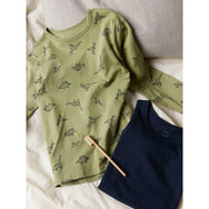 Name-It Name it jongens pyjama - Dino pyjama - Sage Dino