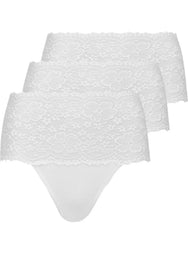 Nina von C Multipack Nina von C 3- pack - dames taille slip kant - Biologisch katoen