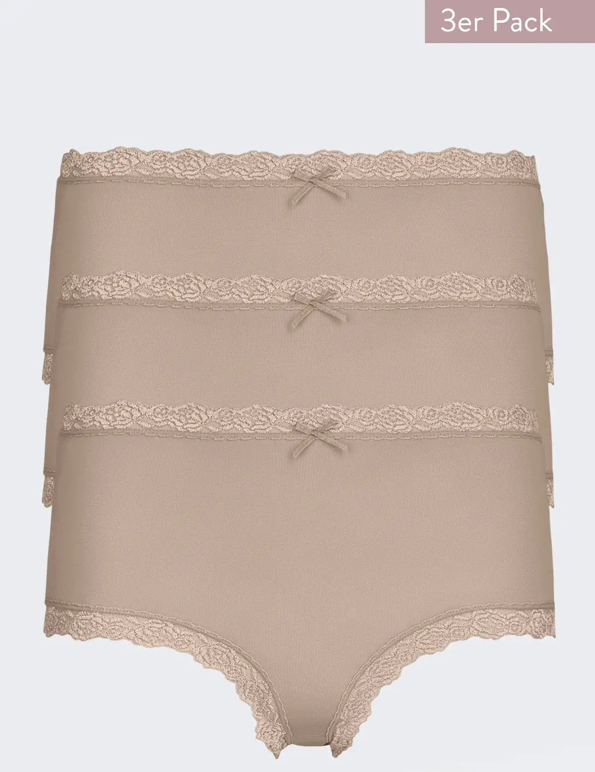 Nina von C Nina von C 3-pack dames Taille slips - Kant