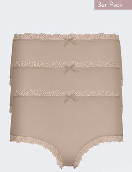 Nina von C Nina von C 3-pack dames Taille slips - Kant