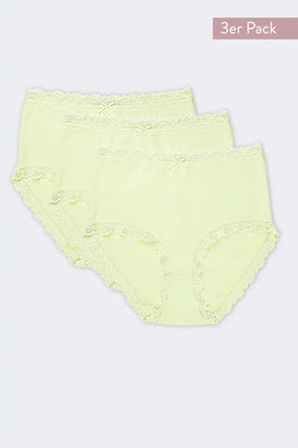 Nina von C Nina von C 3-pack dames Tailleslip - Kant - Colours