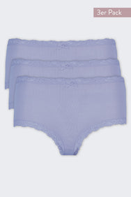 Nina von C Nina von C 3-pack dames Tailleslip - Kant - Colours