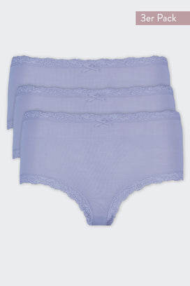 Nina von C Nina von C 3-pack dames Tailleslip - Kant - Colours