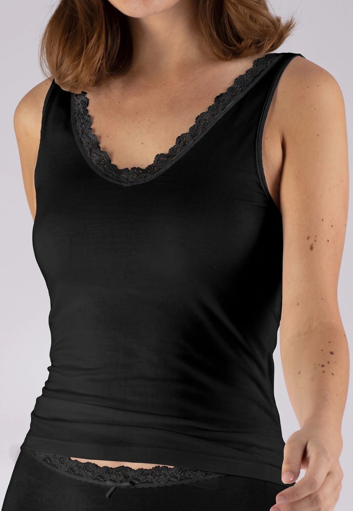 Nina von C Nina von C dames hemd kant - Modal