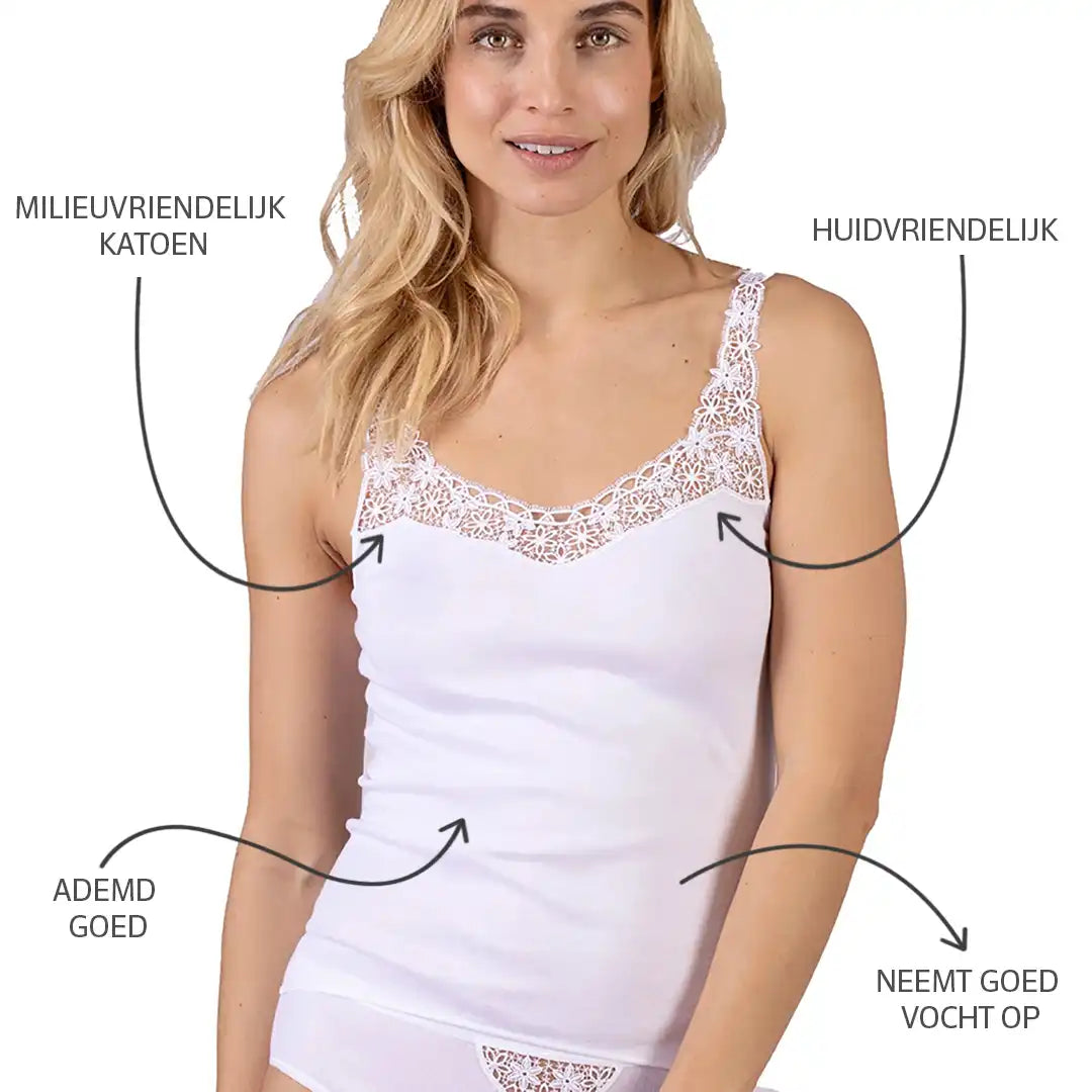 Nina von C Nina von C dames hemd kantje biologisch katoen -