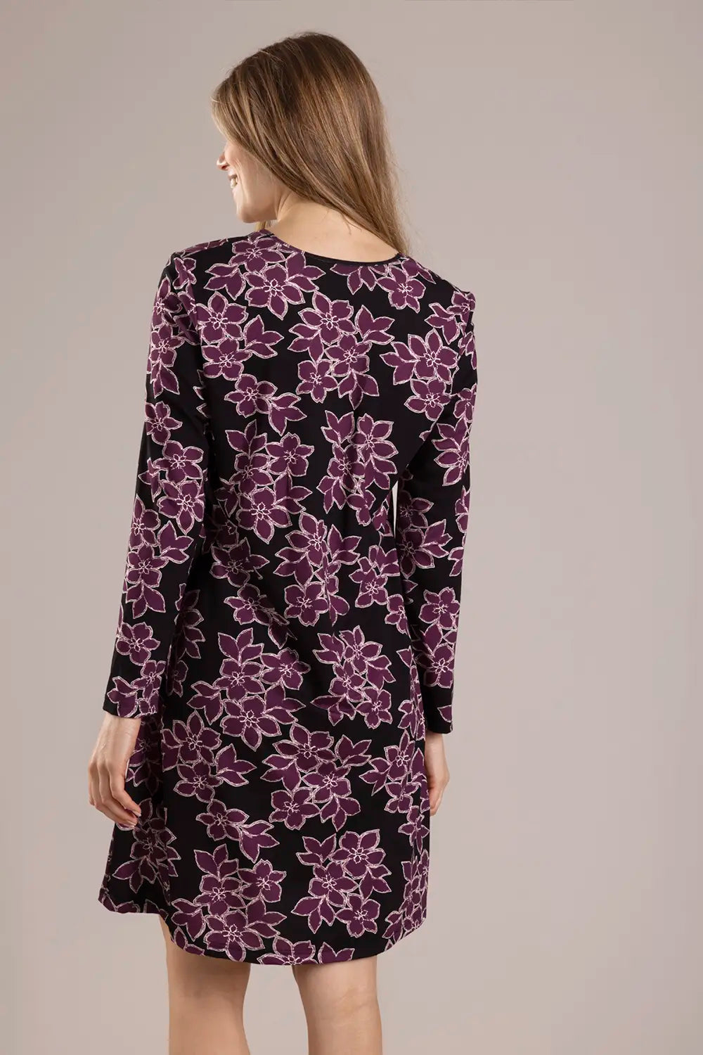 Nina von C Nina von C dames nachthemd lange mouw - 95CM
